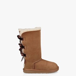 Ugg Bailey Bow II Tall Kids Classic Boots Brown (9438XZEJS)